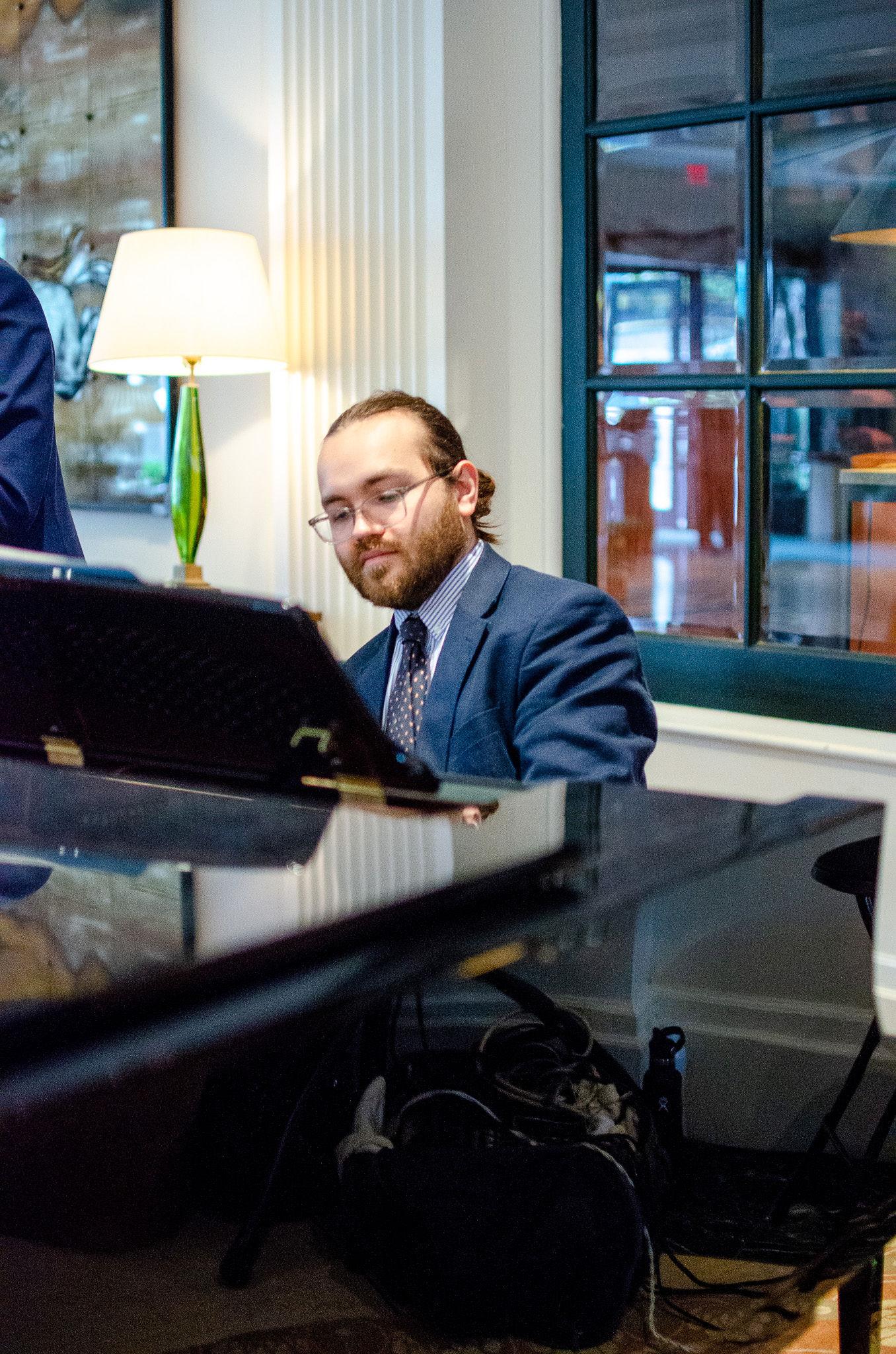 Nolan Tecklenburg at the piano